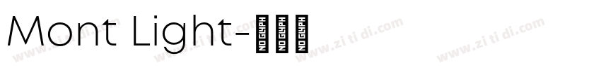 Mont Light字体转换